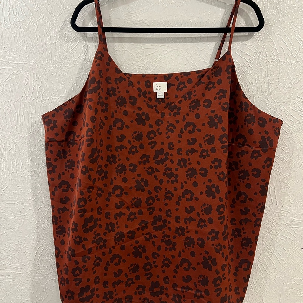 A New Day Leopard Print Cami Top